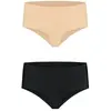 Pack de 2 culottes taille haute invisibles Beige Bye Bra