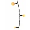 Lumineo Guirlande lumineuse à LED extérieur cable noir forme cerise blanc chaud VALO - 9m