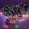 Lumineo Guirlande Led Compacte Clignotante Exterieure Multicolore 16m 500l Cable Vert