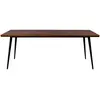 Dutchbone Table de repas en bois et acier Noyer L200