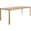 Table à manger rectangulaire en frêne naturel 220x90cm Storm - Zuiver