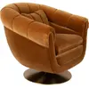 L'HERITIER DU TEMPS Dutchbone - Fauteuil design, Fauteuil confort Member Marron en Fabric