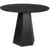 Zuiver - Table à mager Ronde Pilar noire - 100x100x76 cm T.U