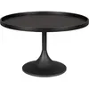 JASON - Table basse ronde en métal et bois - Noir Zuiver