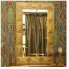 Dutchbone Miroir rectangle en bois 110x70cm or