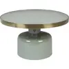 Zuiver Table basse ronde en acier émaillé vert d'eau