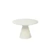 Zuiver Table basse ronde 50x50x32 cm en résine blanche