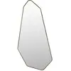 Dutchbone - Miroir organique en bois 39,5x90cm - Bois foncé - Basil