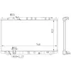NRF B.V. Radiateur moteur pour HONDA: Accord (Ref: 59225)