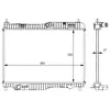 Radiateur, refroidissement moteur NRF 59134