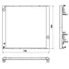 NRF B.V. Radiateur moteur pour LAND ROVER: Range Rover (Ref: 53099)
