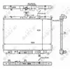 NRF B.V. Radiateur moteur pour KIA: Carens (Ref: 59046)
