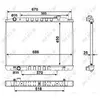 NRF B.V. Radiateur moteur pour NISSAN: King Cab (Ref: 58418)
