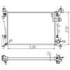 NRF Radiateur, refroidissement du moteur Economy Class 55341A