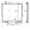 NRF B.V. Radiateur moteur pour TOYOTA: Land Cruiser (Ref: 58648)