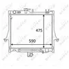 NRF B.V. Radiateur moteur pour ISUZU: Rodeo, D-Max (Ref: 58480)