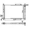 NRF Radiateur, refroidissement du moteur Economy Class 55326A