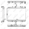 NRF B.V. Radiateur moteur pour CITROËN: C5 & PEUGEOT: 607, 406 (Ref: 58303A)