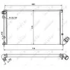 NRF B.V. Radiateur moteur pour PEUGEOT: 406 (Ref: 58020)