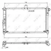 NRF B.V. Radiateur moteur pour DAEWOO: Nubira (Ref: 53263)