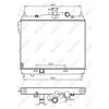 NRF B.V. Radiateur moteur pour HYUNDAI: Getz (Ref: 53360)