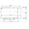 NRF B.V. Radiateur moteur pour MAZDA: 323 (Ref: 53519)