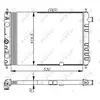 NRF B.V. Radiateur moteur pour OPEL: Ascona, Kadett (Ref: 58670)