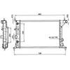 NRF 519516 Radiateur, refroidissement du moteur