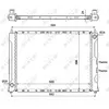 NRF B.V. Radiateur moteur pour ROVER: 25, 200 Series, 400 Series & MG: MG ZR & HONDA: Concerto (Ref: 55425)