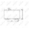 NRF B.V. Radiateur moteur pour LEXUS: IS (Ref: 53586)