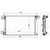 NRF B.V. Radiateur moteur pour AUDI: A6 (Ref: 58359)