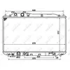 NRF B.V. Radiateur moteur pour HONDA: Civic (Ref: 58379)