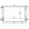 NRF B.V. Radiateur moteur pour AUDI: A4, A6 (Ref: 53957)