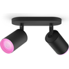 Applique led rgbw philips hue white color fugato 12w noir