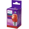 Philips Ampoule LED E27 P45 3,1W, rouge