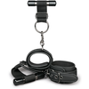 EasyToys Attache Porte Menottes et Poignets Noirs