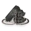 EasyToys - Collier en cuir avec menottes - Noir