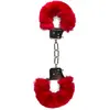EasyToys Fetish Collection - Menottes en fourrure - Rouge