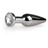 EasyToys - Plug anal métallique long - Diamant - L
