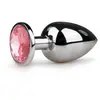 EasyToys - Plug anal métallique avec diamant rose - L