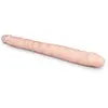 EasyToys - Gode réaliste à double extrémité - Beige