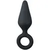EasyToys - Plug anal noir avec anneau - Small