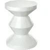 Tabouret blanc laqué Zig Zag - Pols Potten