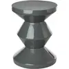 Tabouret gris laqué Zig Zag - Pols Potten
