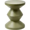 Pols Potten - Tabouret Zig Zag Outdoor Vert olive taille unique