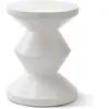 Pols Potten - Tabouret Zig Zag Outdoor Blanc taille unique