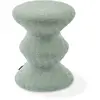 Pols Potten - Tabouret rembourré Zig Zag - Vert - Mousse