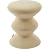 Pols Potten - Tabouret rembourré Zig Zag - Beige - Mousse