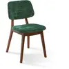 Pols Potten - Chaise rembourrée Happy Days - Vert - Frêne