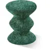 Pols Potten - Tabouret rembourré Zig Zag - Vert - Mousse